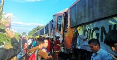 Choque de trenes en La Sabana